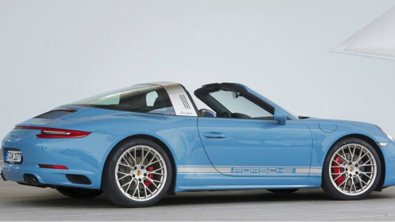 Illustratie voor: Porsche 911 Targa 4S Etna Blue