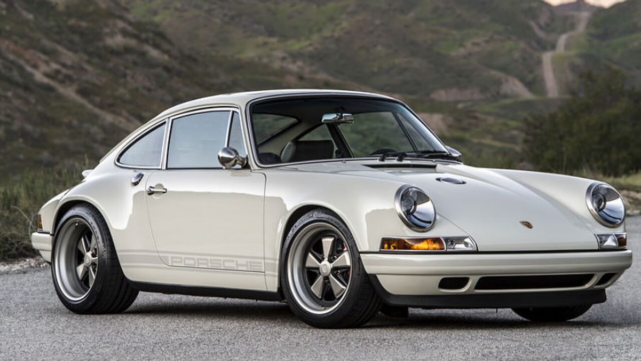 Porsche 911 Singer-Sportwagen-witte auto-MAN MAN