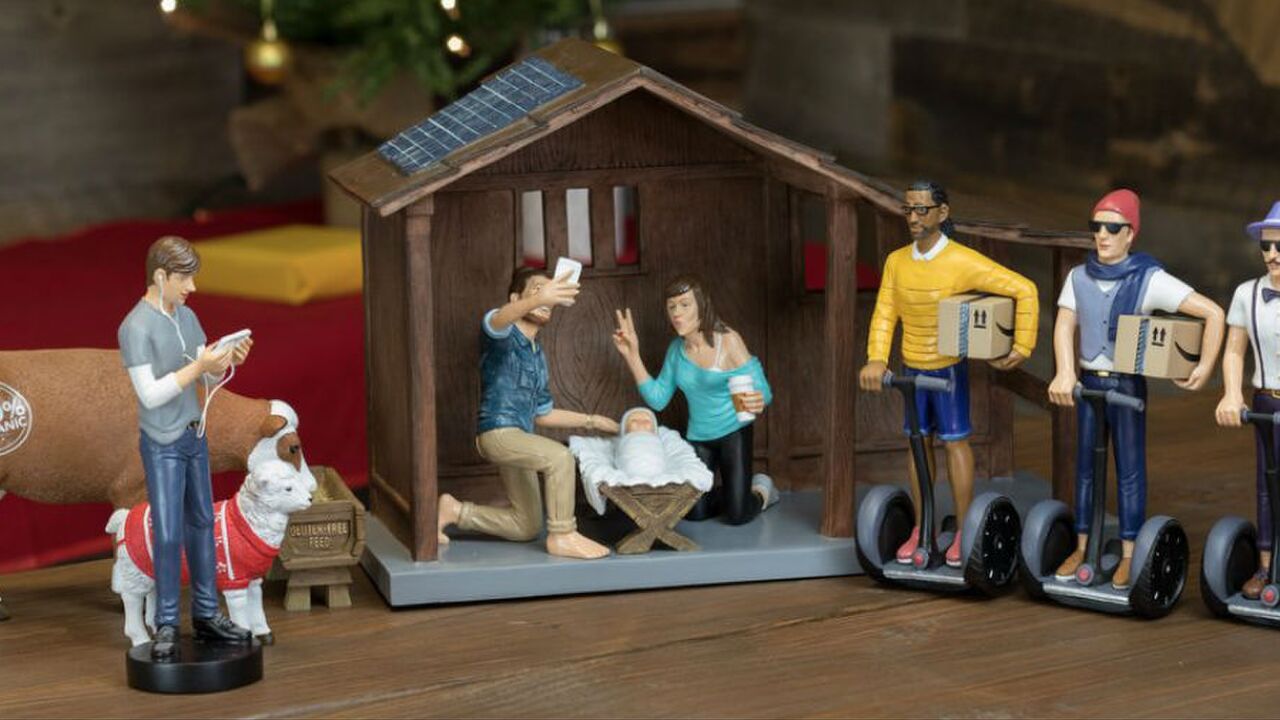 hipster kerststal 2016 kerst man man
