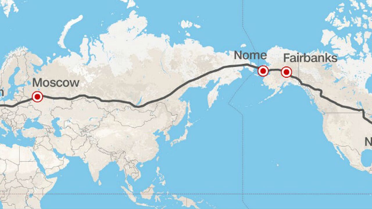 Illustratie voor: Over 13 jaar rijdt er een trein van Nederland naar New York