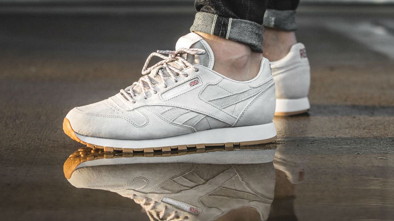 reebok classic leather sneakers man man
