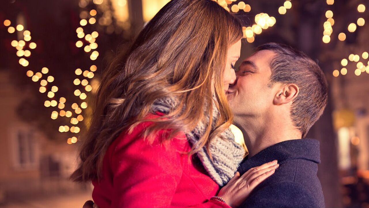 romantische winter date man man