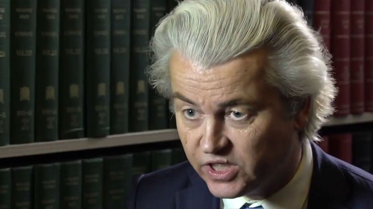 Illustratie voor: Newsnight laat Geert Wilders met een bek vol tanden staan