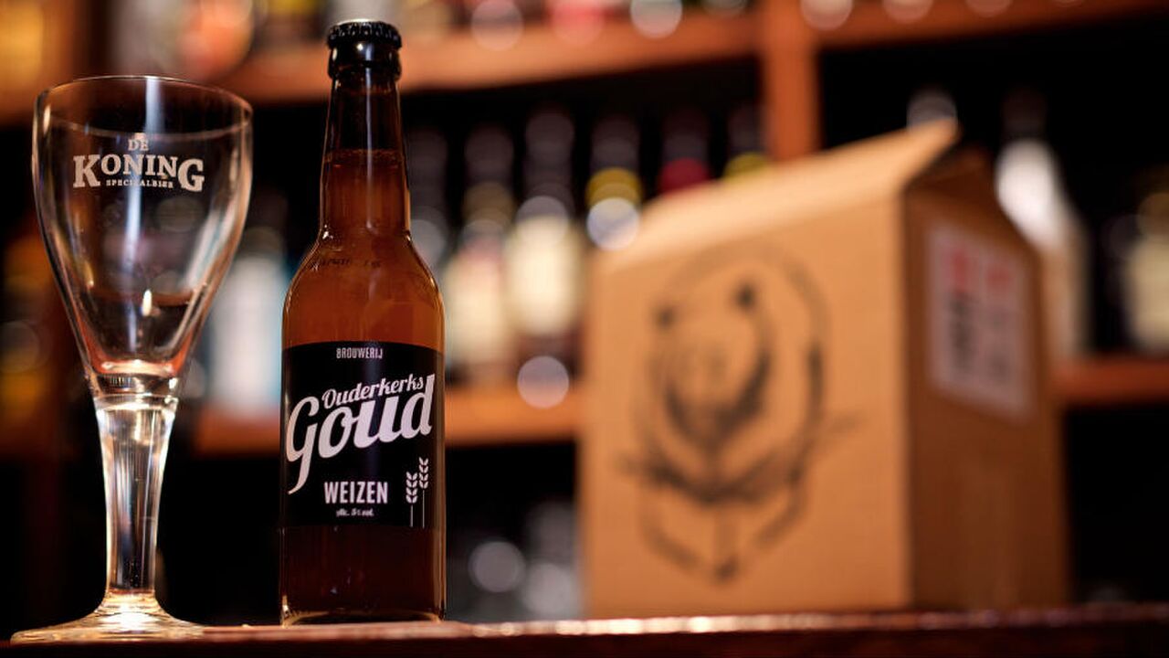 bier in een doos
