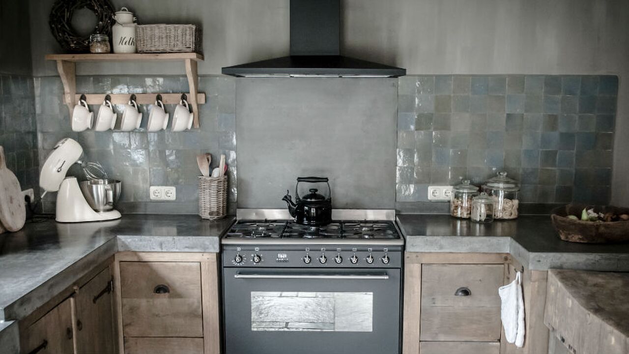 Illustratie voor: Een betonnen keuken geeft je woning een stijlvolle upgrade