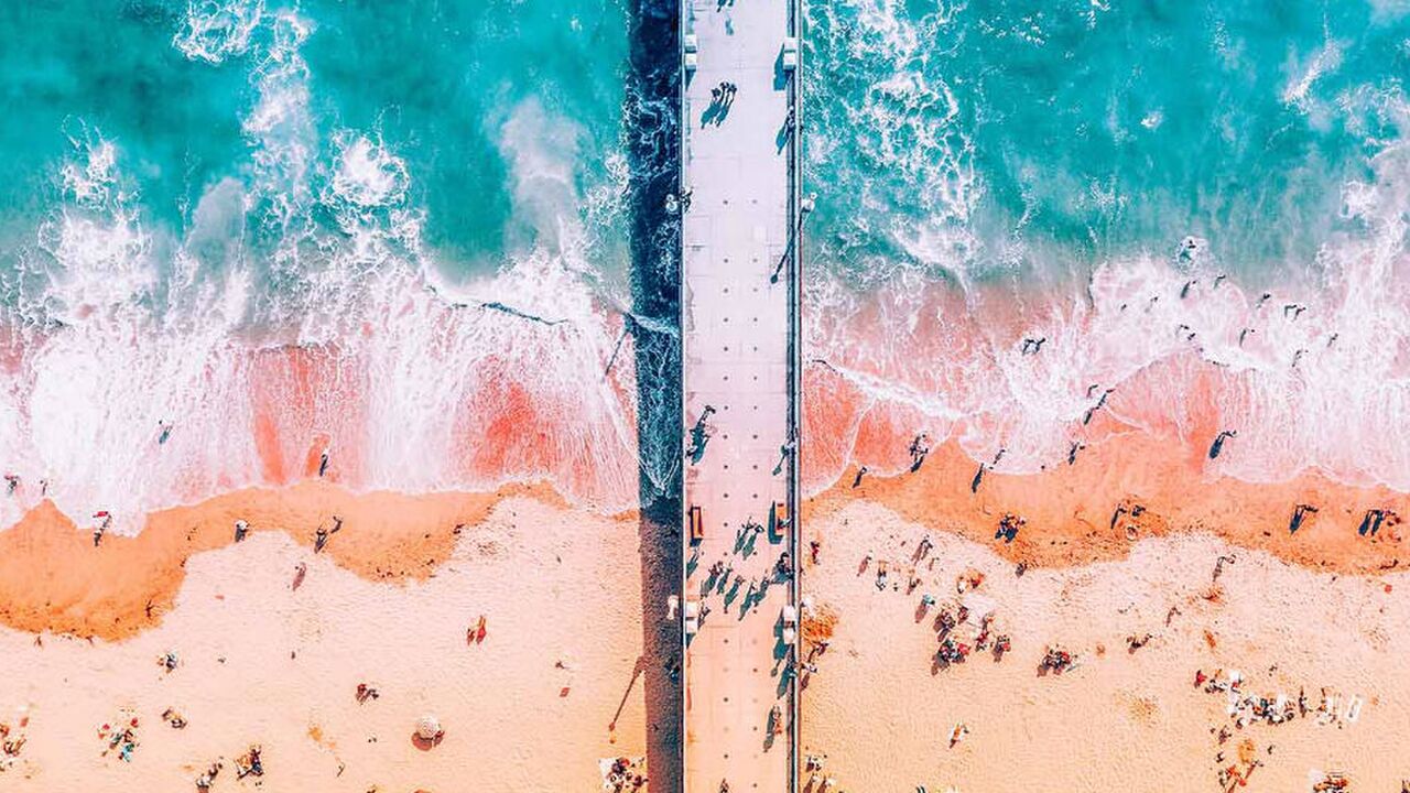 Illustratie voor: Fotoserie: indrukwekkende aerial shots van oogverblindende natuur
