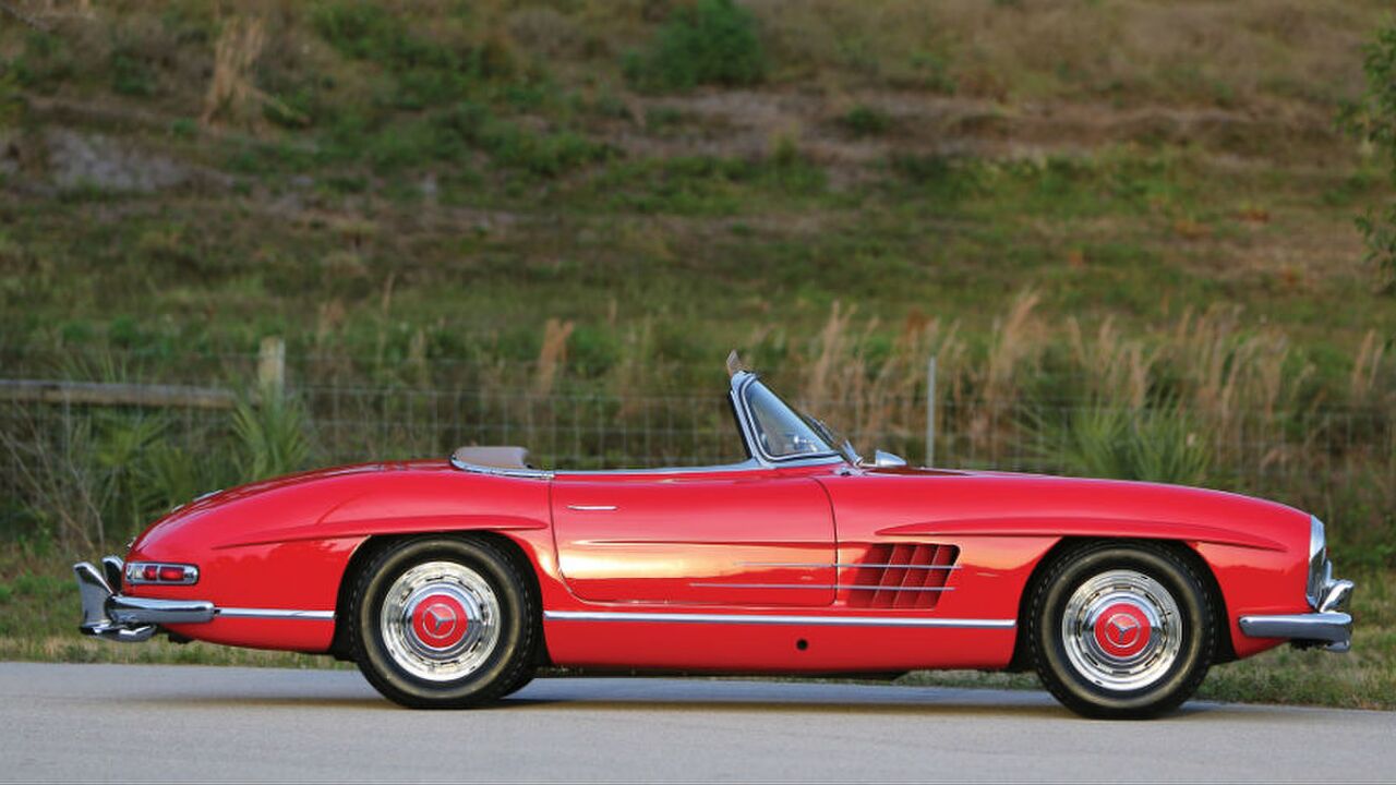 Illustratie voor: Mercedes-Benz 300 SL roadster met authentieke motor