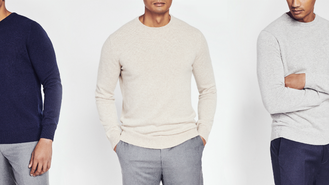 cashmere truien mannen No Label MAN MAN
