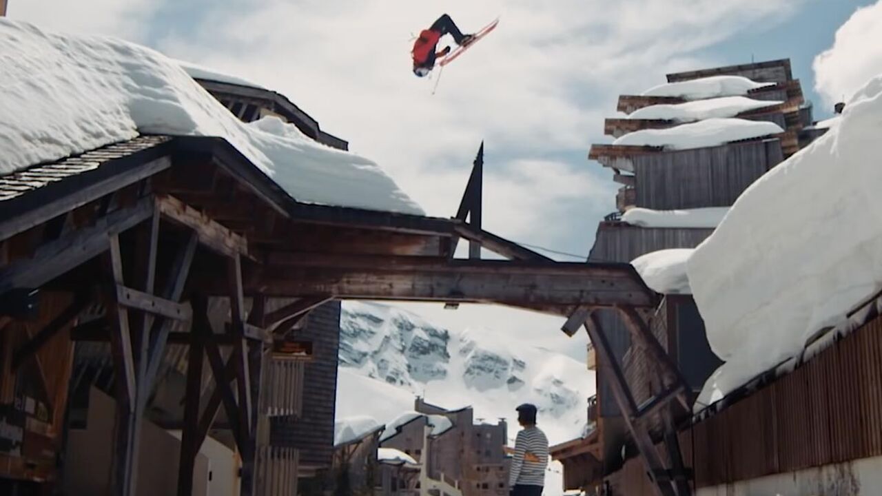 rooftop skiing redbull MAN MAN