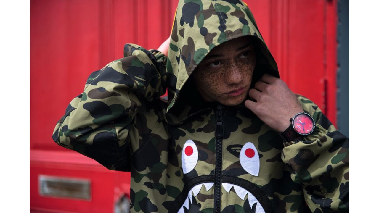 swatch bape horloges mannen