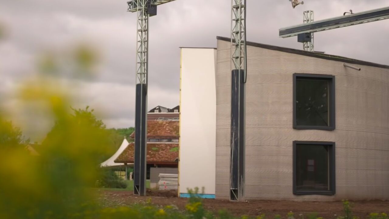 eerste 3d-geprinte huis van europa