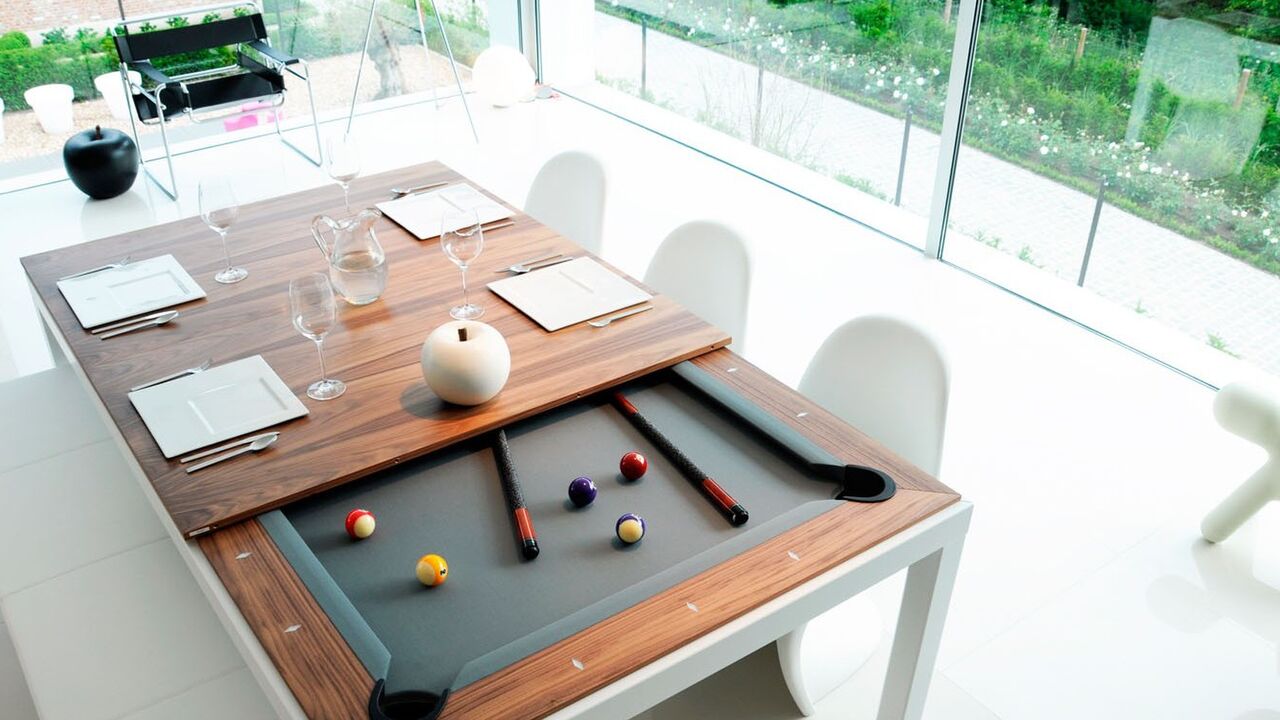 pooltafel eettafel mancave