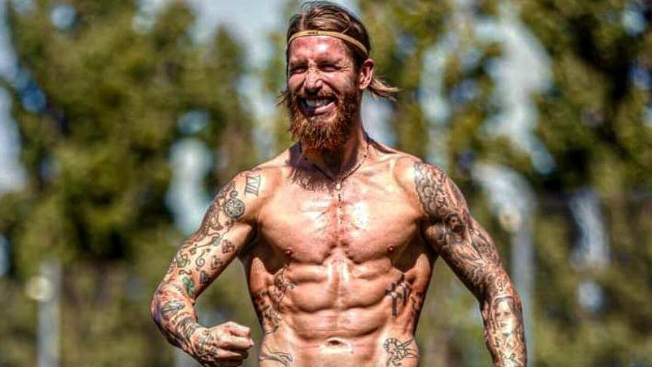 Sergio Ramos fit lichaam work-out