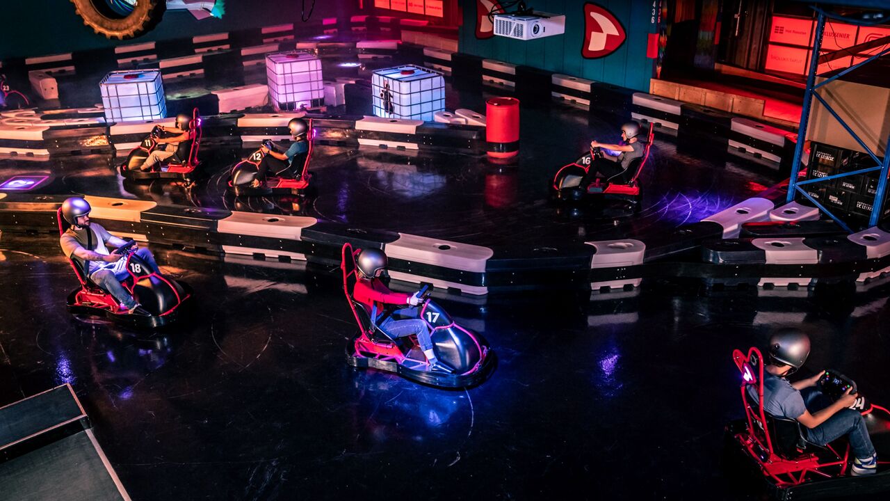 Illustratie voor: In Utrecht kan je nu tegen je vrienden racen zoals in Mario Kart