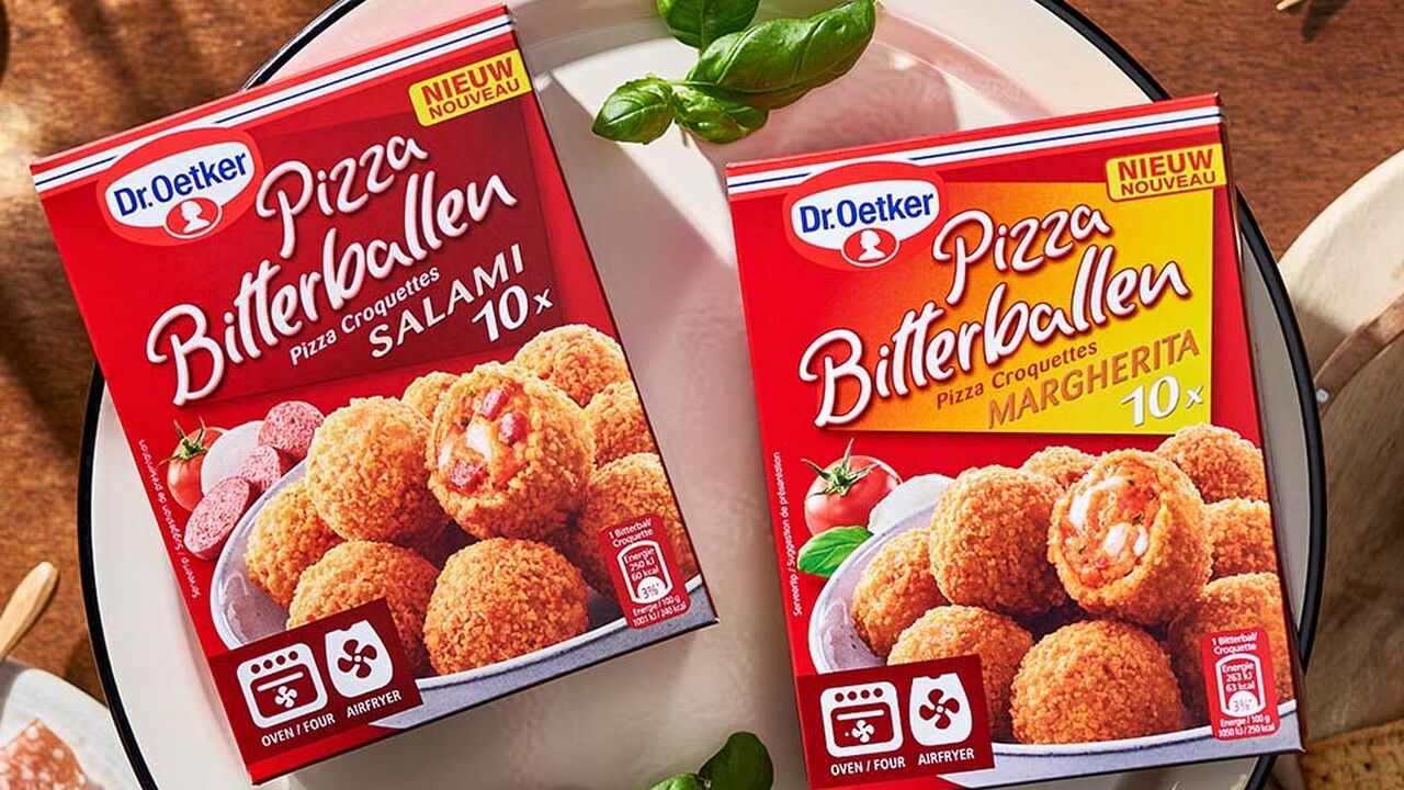 dr oetker pizza bitterballen voor de airfryer