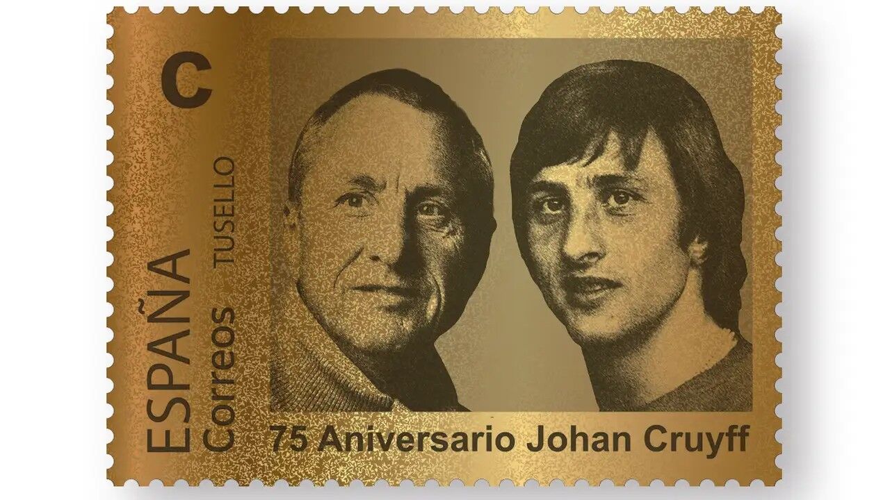 24 karaats johan cruijff postzegel