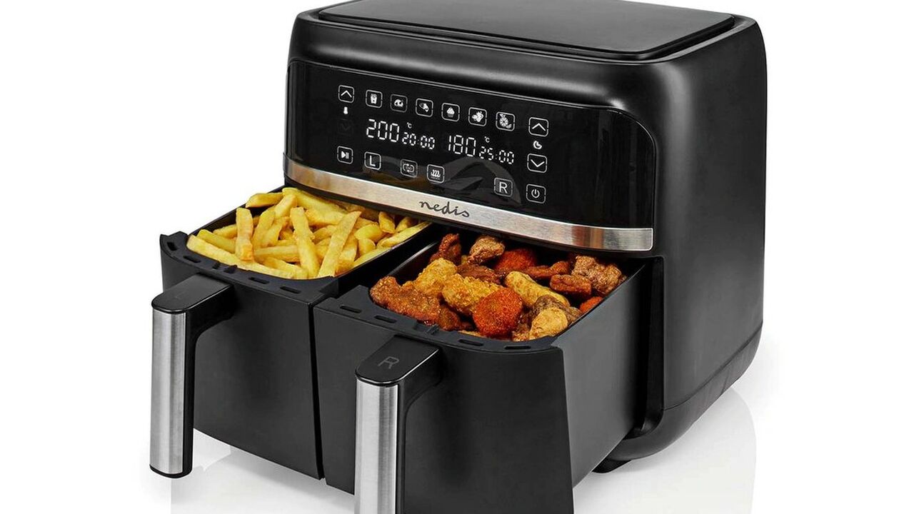 dubbele airfyer twee manden apart action te koop