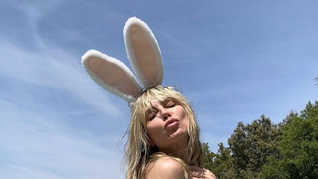heidi klum topless pasen foto instagram