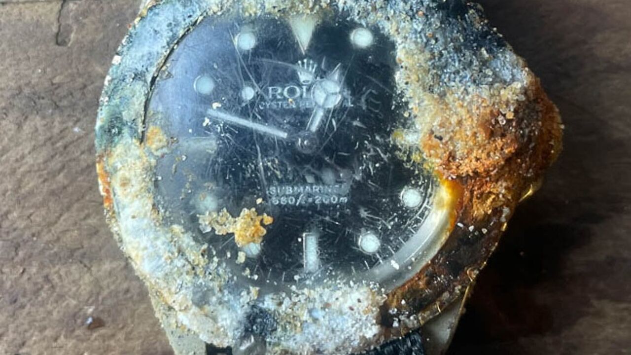 man vindt rolex zeldzaam op zeebodem