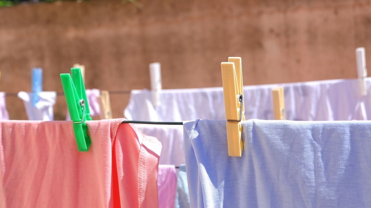waarom was niet binnen opdrogen droogrek