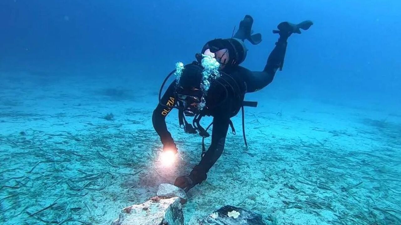 ontdekking zeebodem zuid italie