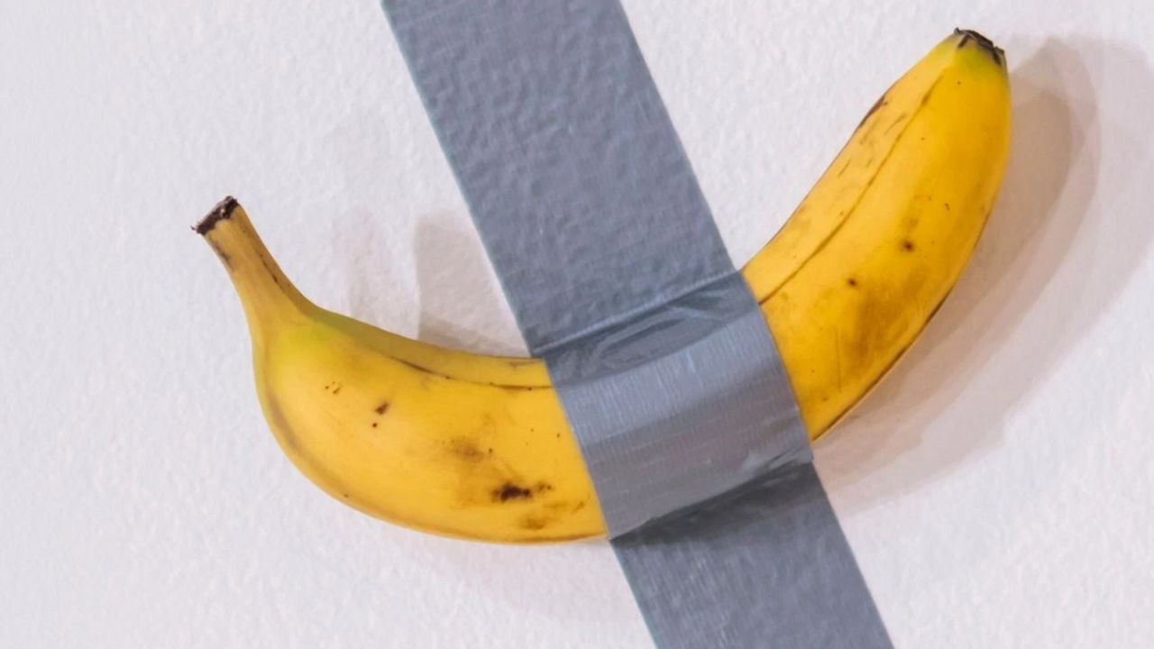 banaan duct tape kunstwerk comedian miljoenen
