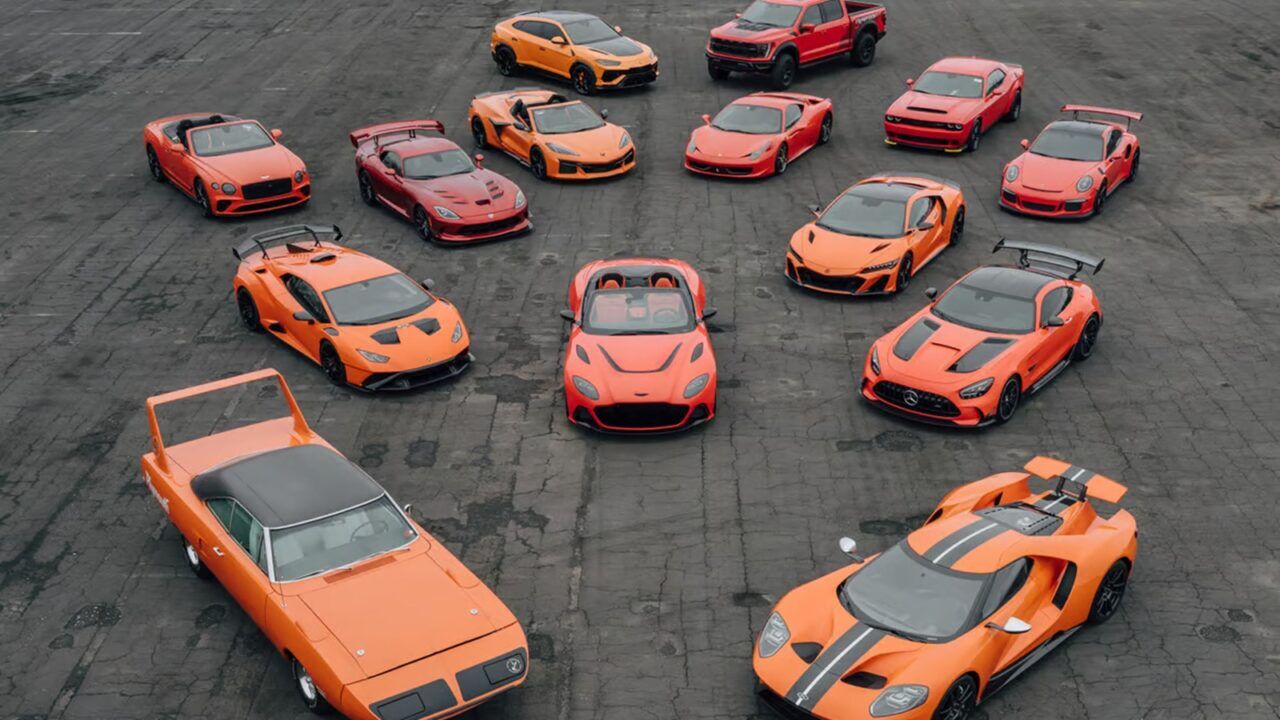 Overzicht van de gehele Orange Collection.