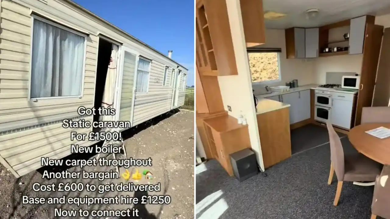 De buitenzijde en binnenzijde van de tiny home