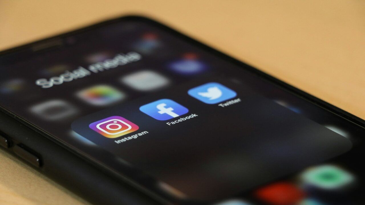De social media van sociale media gebruikers