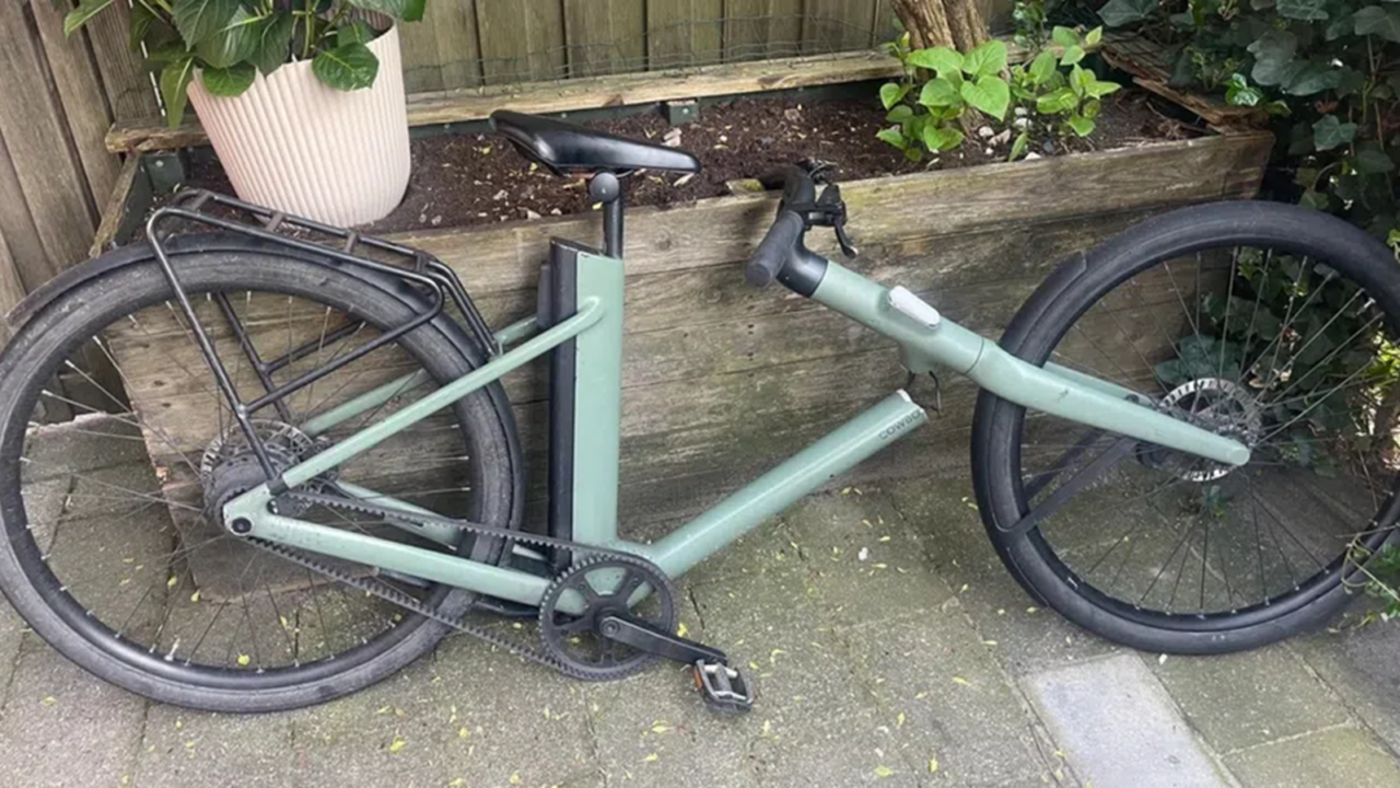 De kapotte e-bike van Cowboy