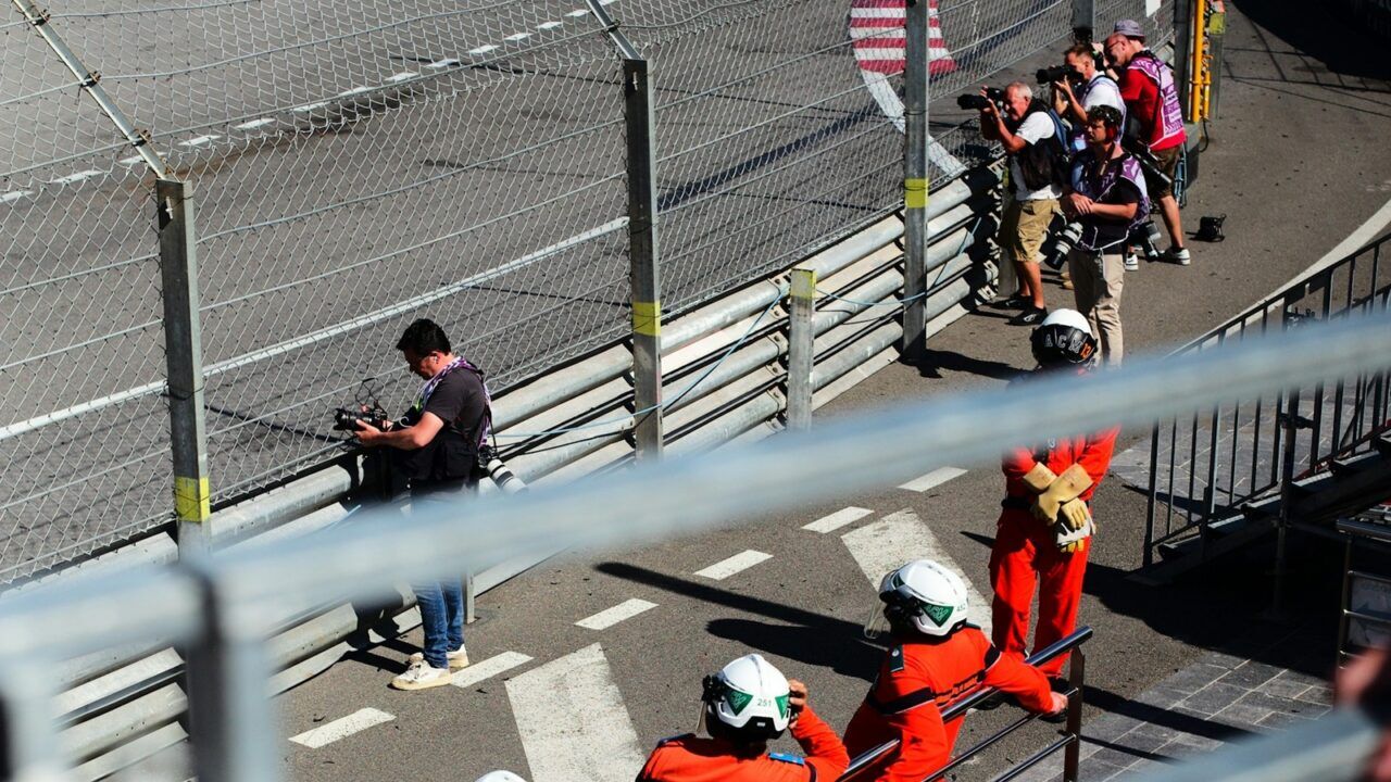 Cameraman tijdens de GP van Monaco