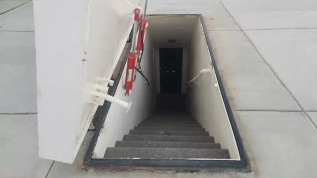 De bunker van de Amerikaanse vrouw.