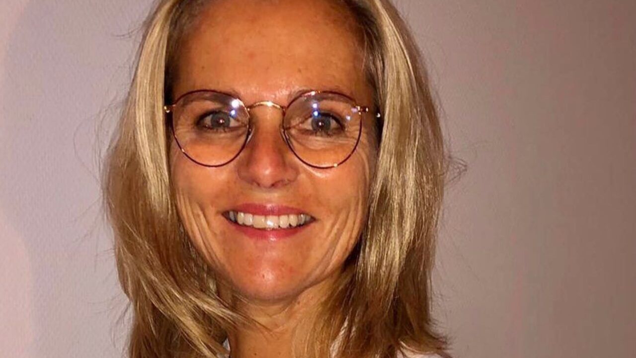 Sarina Wiegman, de bondscoach van het Engelse nationale efltal vrouwenvoetbal