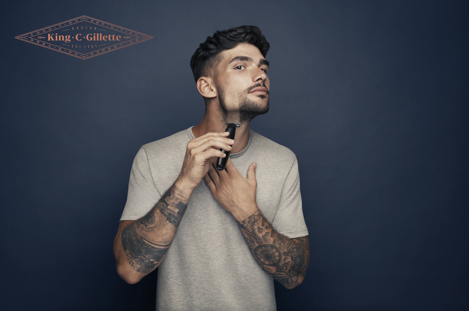 King C Gillette baard trimmen