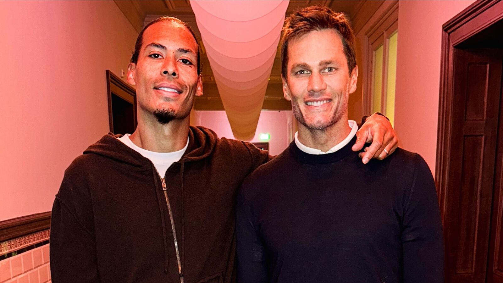 Tom Brady met Virgil van Dijk