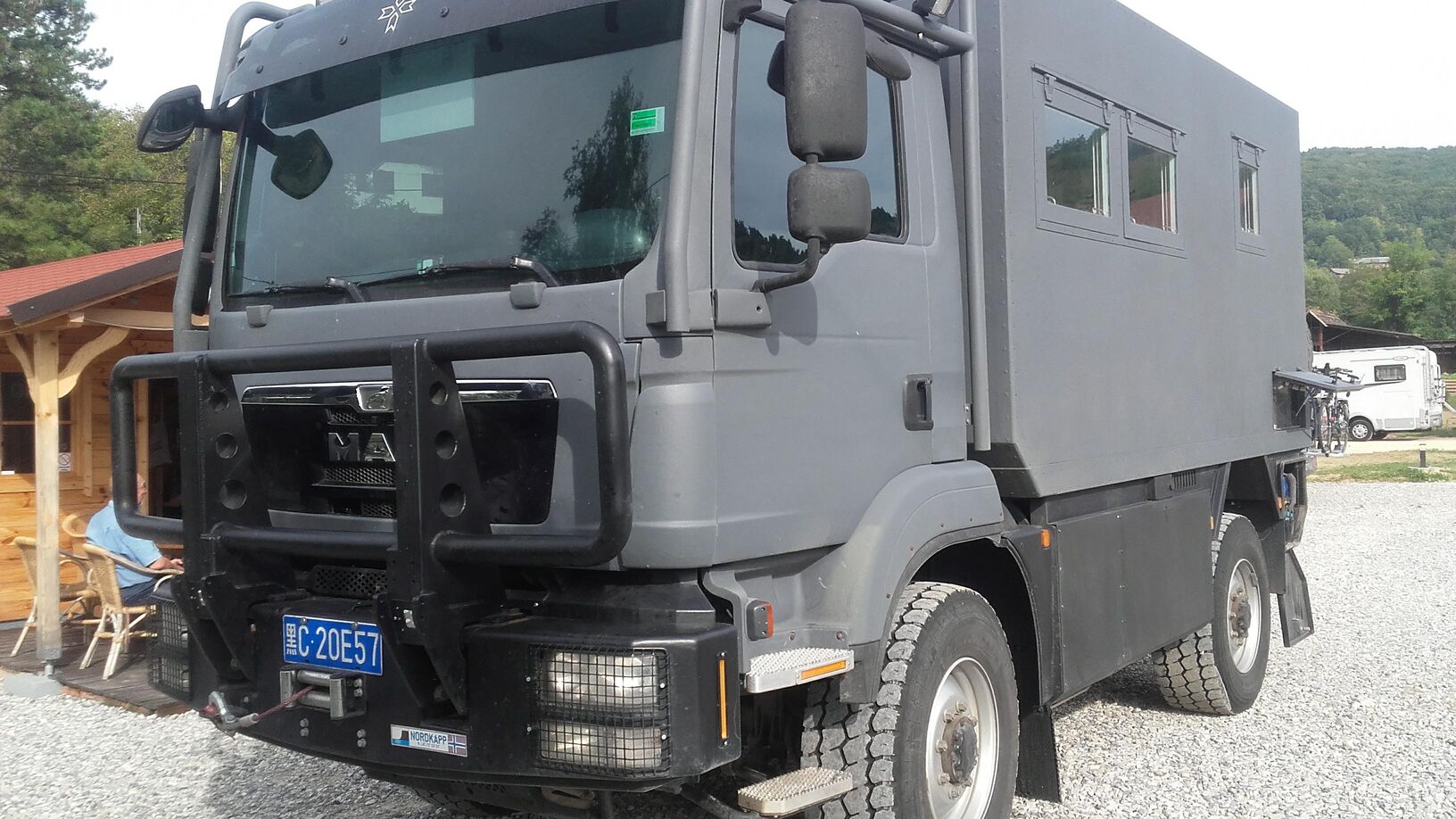 all black camper 