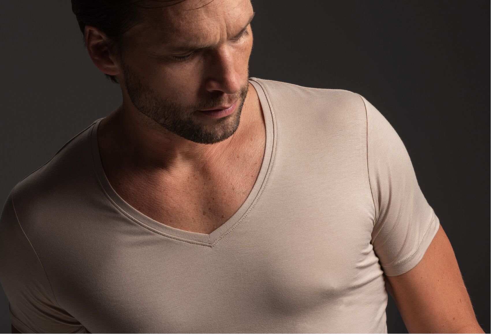 onzichtbaar shirt beige