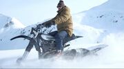 Illustratie voor: Motor Yamaha HL500 uit 1979 omgebouwd tot sneeuwcrossmotor