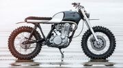 Illustratie voor: Yamaha SR500 omgetoverd tot simplistische scrambler