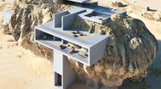 house inside a rock woning
