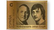 24 karaats johan cruijff postzegel