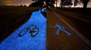 Illustratie voor: Dit fietspad in Polen geeft licht in het donker