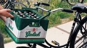 Krathaak bierkratje op fiets houder