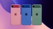 iPhone 17 Air modellen in verschillende kleuren naast elkaar gezet.
