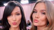 Modellen, die als Angels deelnemen aan de Victoria's Secret Fashion Show 2025