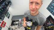 Rian Zagelow in zijn lego Batcave