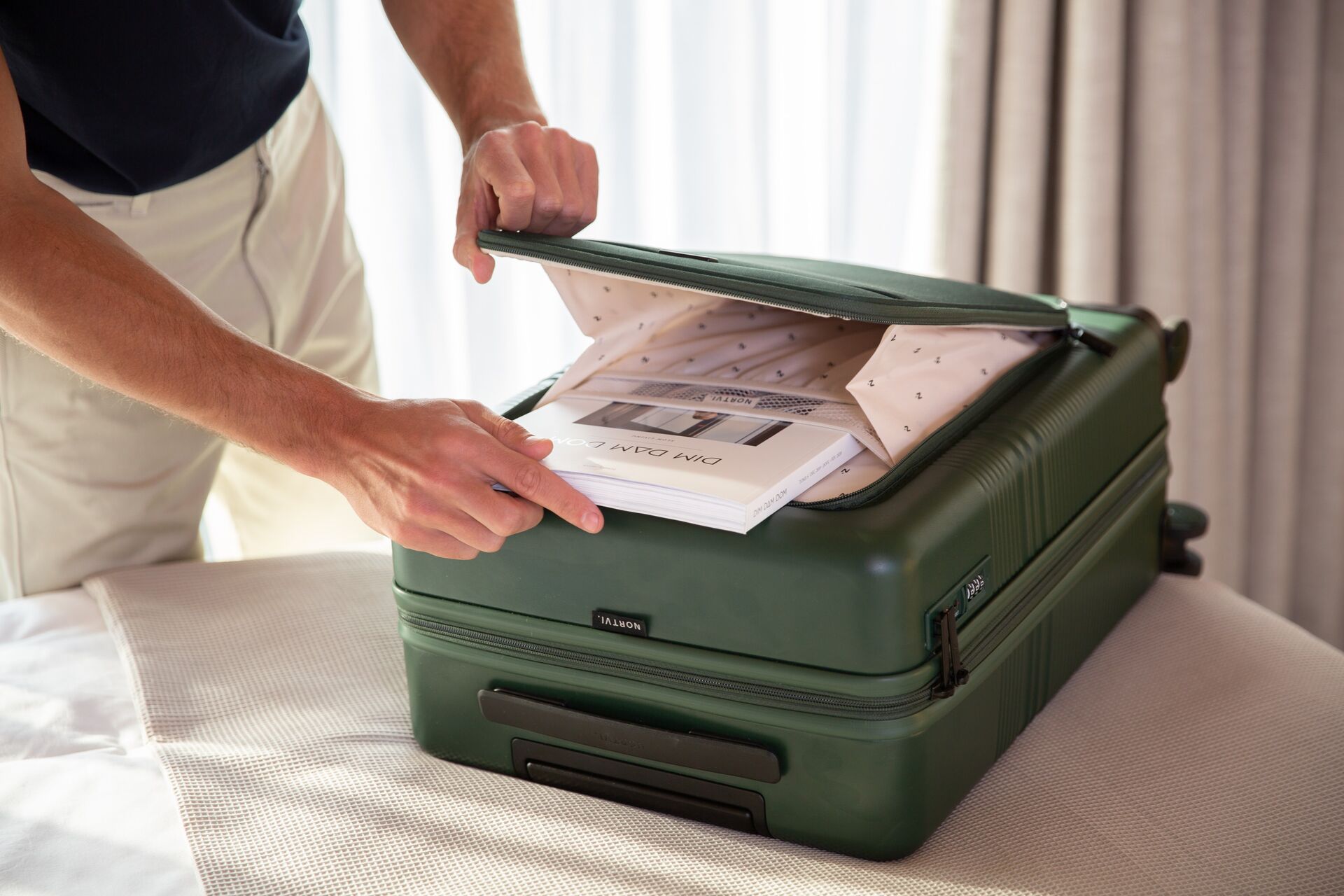 Koffer met handig voorvak