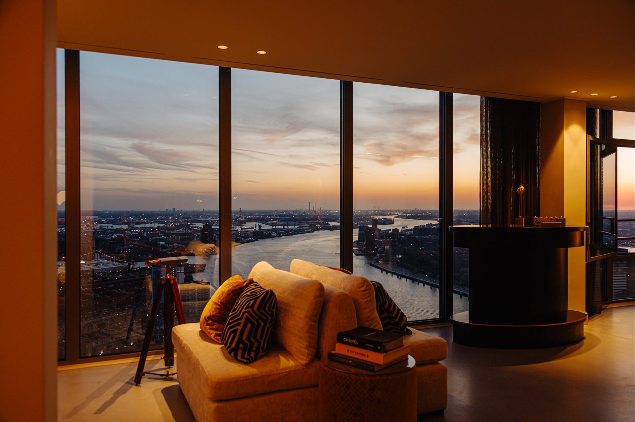 Rotterdam Harbour Penthouse With Private Wine Cellar