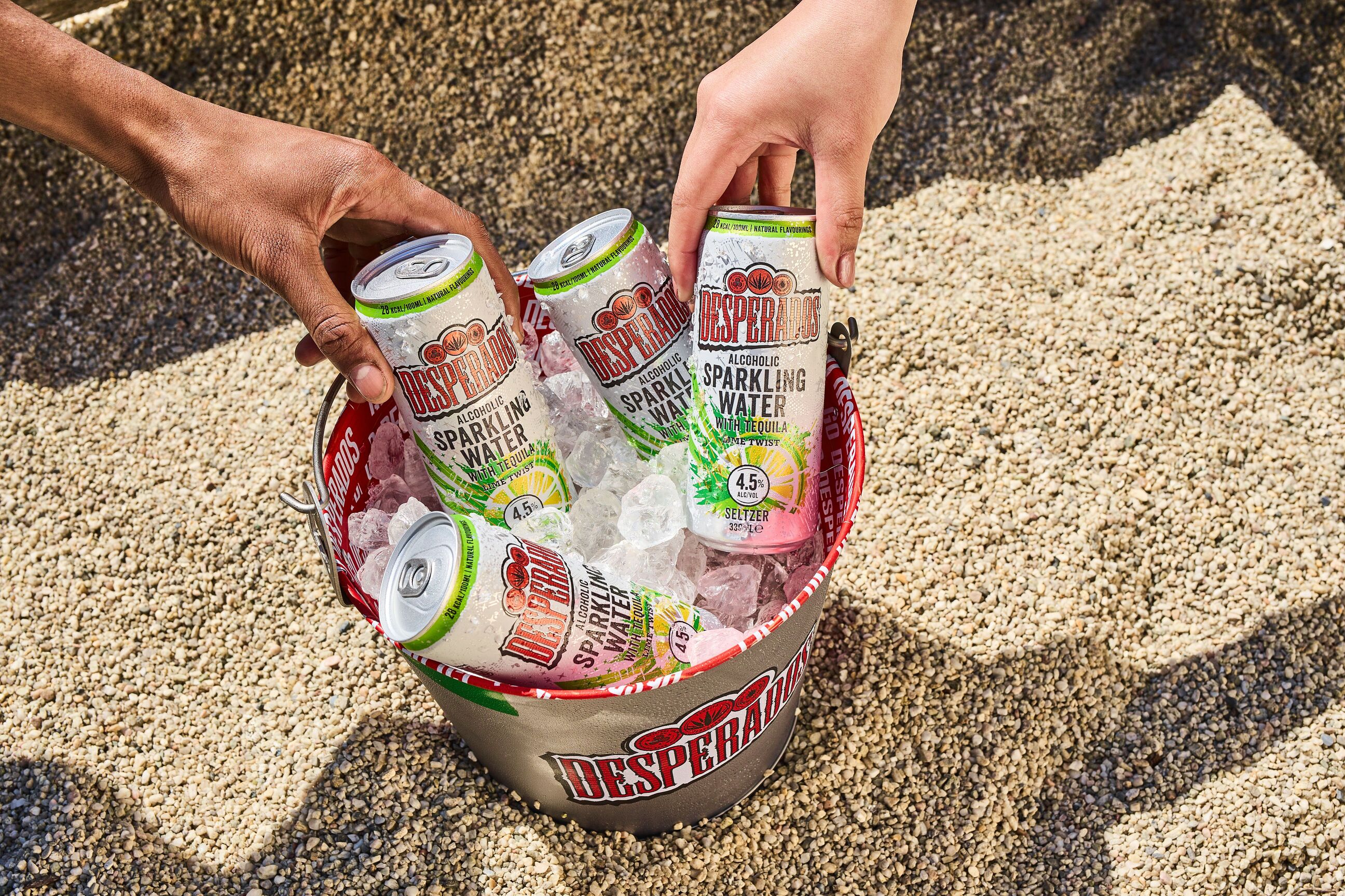 Desperados hard seltzer alcoholic sparkling water