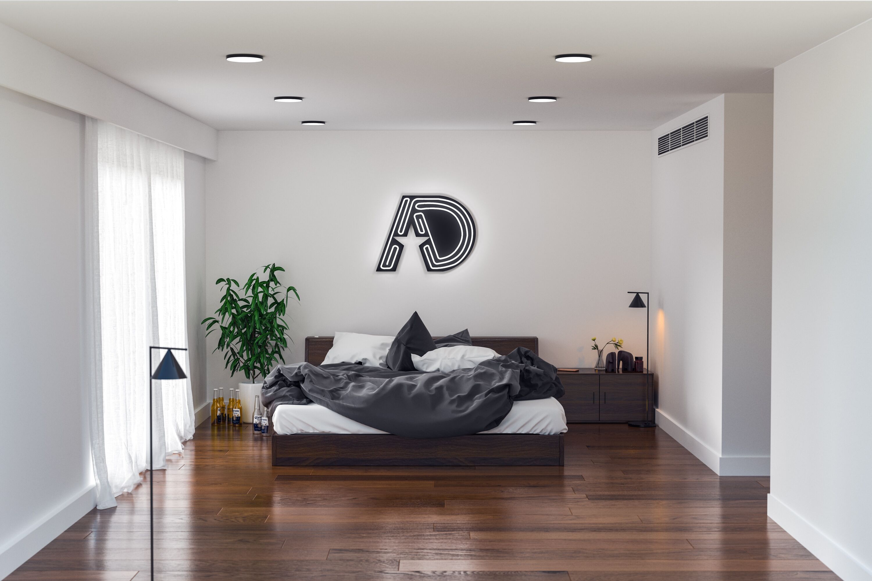 slaapkamer man verzorgd